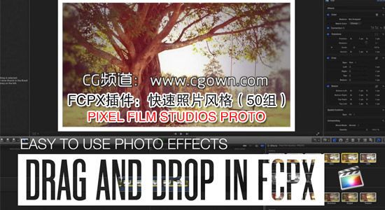 FCPX插件-50組畫面快速照片風(fēng)格PIXEL FILM STUDIOS PROTO