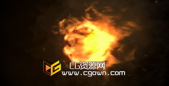 火焰標(biāo)志演繹片頭Videohive Fire Logo Reveal 4803849 AE模板