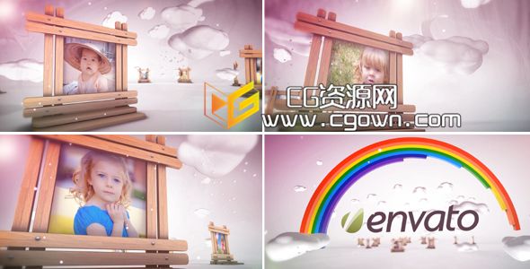 最甜的夢兒童相冊Videohive The Sweetest Dreams AE模板