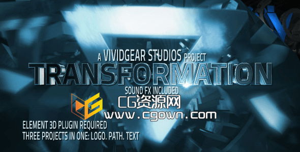 文字/路径/标志变换特效 Videohive E3D Transform Text Path Logo AE模板