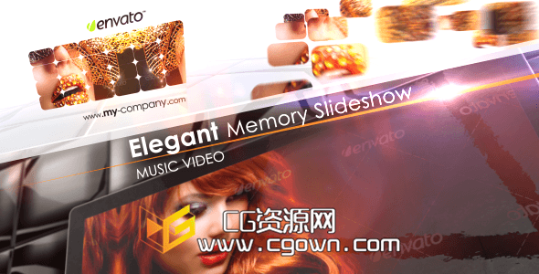 时尚优雅的记忆幻灯片相册 Videohive Elegant Memory Slideshow AE模板