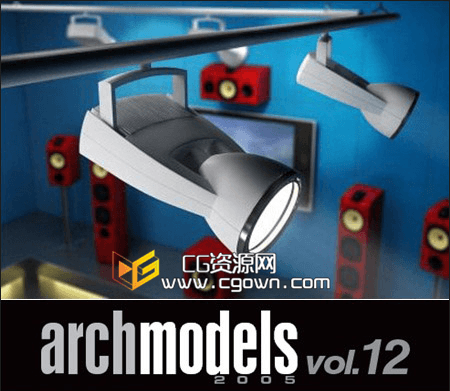 117型号装饰灯C4D集合模型 Evermotion Archmodels vol.12
