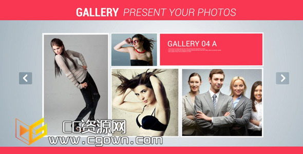 时尚翻转拼块相片展示 Videohive Gallery AE模板