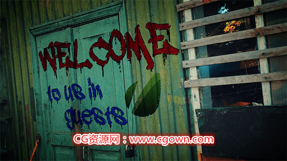 实拍加涂鸦墙风格宣传 Videohive Horror X-Zone AE模板