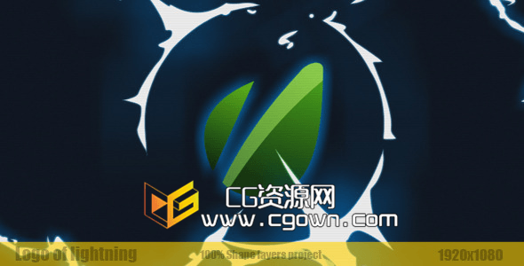 闪电标志演绎动画 VideoHive Logo of Lightning AE模板