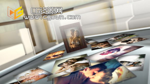 愛的甜蜜相框相冊 Videohive Love photo frames AE模板