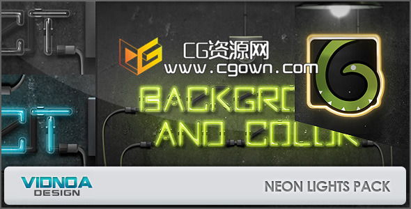 霓虹灯效果包 Videohive Neon Lights Pack AE模板