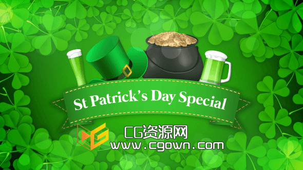 綠色環(huán)保特別宣傳 Videohive St Patrick’s Day Special Promo AE模板