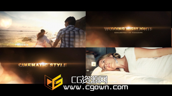 婚禮花絮 – 預告片 Videohive Wedding Highlights – Trailer AE模板