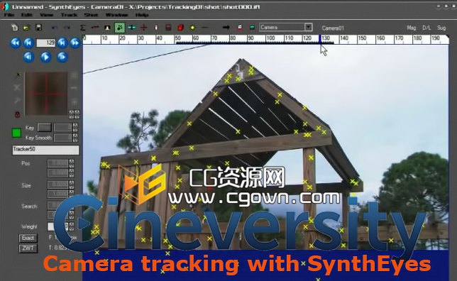 SynthEyes与c4d镜头反求工作教程 Cineversity Camera tracking with SynthEyes