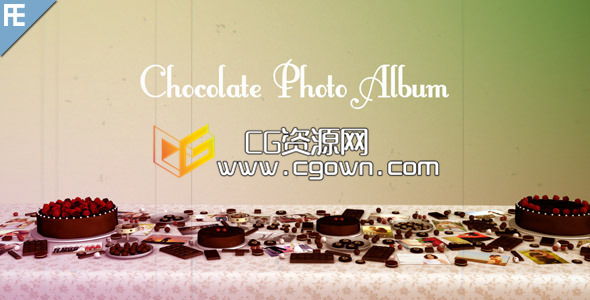 甜蜜巧克力相冊 Videohive Chocolate Photo Album AE模板
