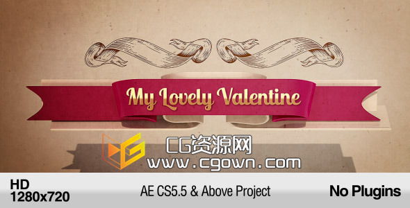 我的可愛情人節(jié)婚禮 Videohive My Lovely Valentine AE模板