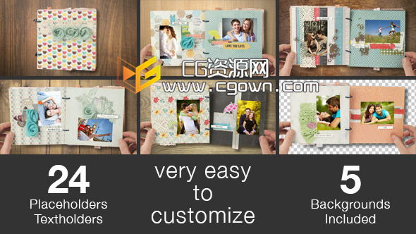 真正的愛(ài)情回憶 Videohive True Love Memories AE模板