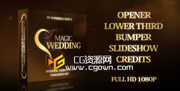 銘緣婚典 貴族婚禮 整套包裝 Videohive Magic Wedding AE模板