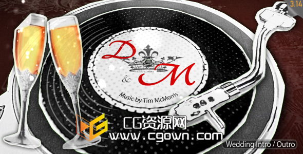 婚禮介紹 婚宴片尾曲 Videohive Wedding Intro & Wedding Outro AE模板