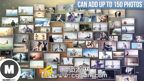 三维空间照片幻灯片 友谊爱情回忆 Videohive 3D Photos Slideshow AE模板