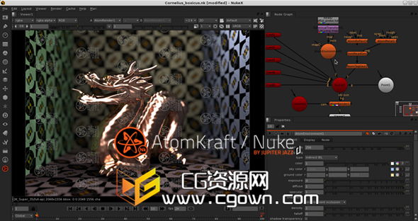 Nuke 7/8强大的3D交互式工具插件 AtomKraft 1.3.2.1 for by Jupiter Jazz