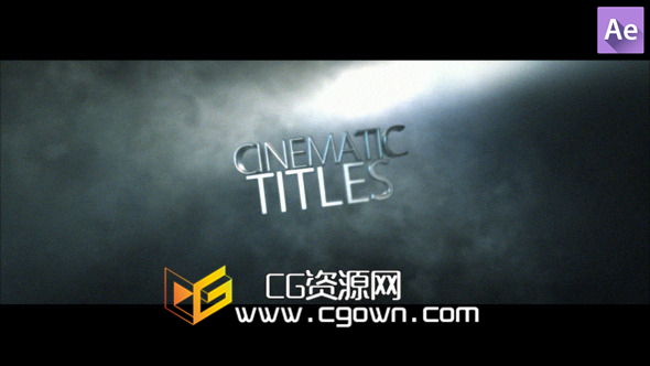 電影名稱 大氣金屬標題動畫 Videohive Cinematic Title 6620101 AE模板