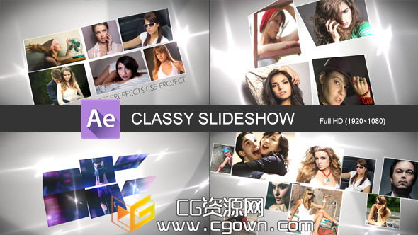 企业简报 时尚节目 主题活动 优雅幻灯片 Videohive Classy Slideshow AE模板