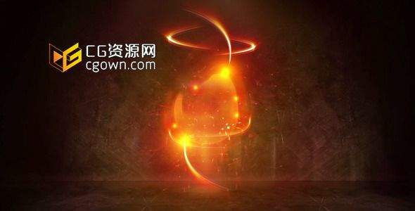 电动脉冲发光彩带标志 Videohive Electric Impulse Shine Logo AE模板