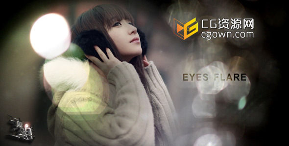 優(yōu)雅閃耀光斑 浪漫婚禮展示 電影預告片Videohive Eyes FlareAE模板