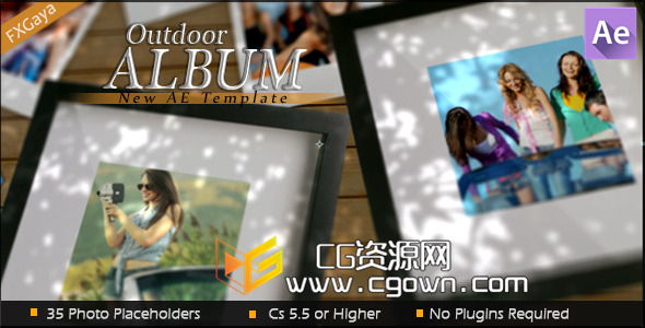 我的户外展厅 工作环境相册 Videohive My Outdoor Album 6852904 AE模板