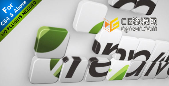3D拼圖標(biāo)志片頭 Videohive Puzzle To Logo 1614042 AE模板