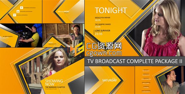 时尚电视完整包装 现代品牌推广 Videohive TV Broadcast Complete Package II AE模板