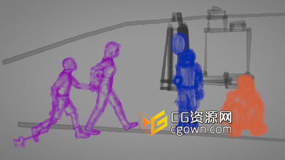 Cinema 4D制作水彩笔触与素描卡通效果教程 学习渲染设置