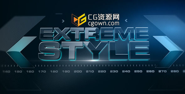 极端的运动风宣传 格电视广播 Videohive Extreme Style AE模板