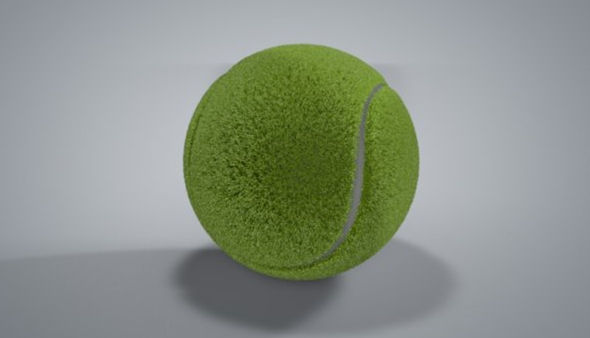 c4d模型 网球3D模型 带材质 免费下载
