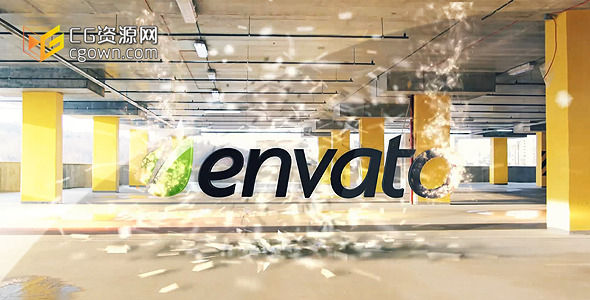 龙卷风能源 城市暴风粒子标志动画 Videohive Tornado Energy AE模板