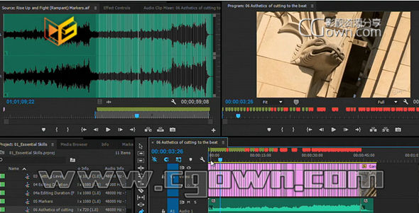 PR CC音乐音频剪辑教程 Lynda – Premiere Pro Guru: Cutting with Music