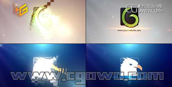 AE模板 時尚簡單標(biāo)志動畫 適合企業(yè)標(biāo)志片頭 電視臺欄目ID演繹