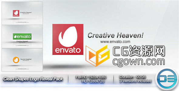 AE模板 3種效果TV電視欄目包裝呼號(hào)片頭 工程文件免費(fèi)下載