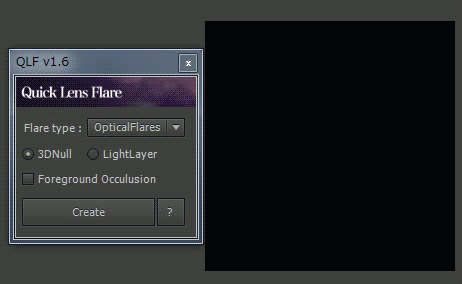AE腳本 快速創(chuàng)建三維空間鏡頭光暈 Quick Lens Flare v1.6