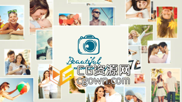 AE模板 生命的美麗時(shí)刻 家庭生活照相冊(cè) 紀(jì)念日相冊(cè) 婚禮相冊(cè)