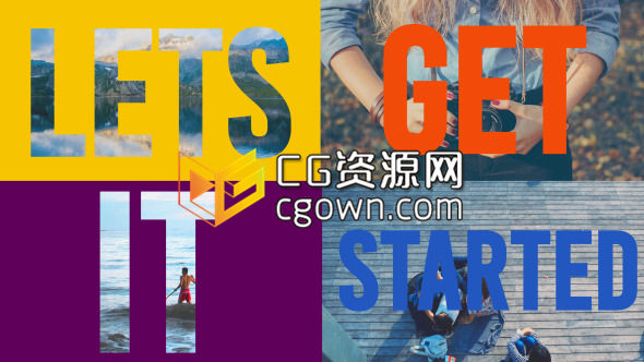 AE模板 時尚色彩鮮艷動態(tài)展示快樂假期旅游夏天照片視頻剪輯宣傳片