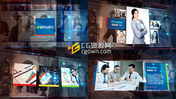 AE模板 公司企業(yè)宣傳片視頻工程文件 簡約時尚產(chǎn)品介紹服務促銷