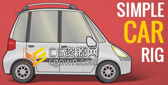 AE模板 汽車公司企業(yè)或4S店宣傳動畫視頻 驅(qū)動器輪胎卡通動畫介紹推廣