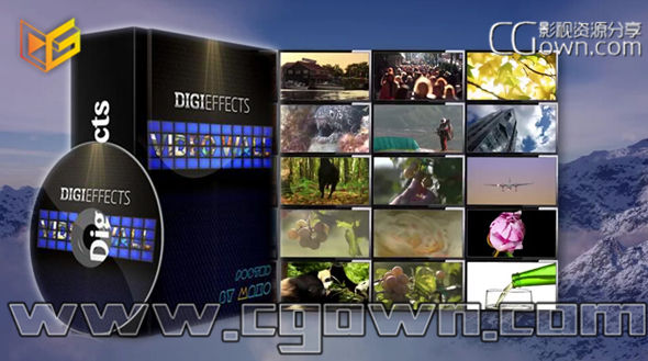 AE插件汉化 电视墙分屏插件 DigiEffects Video Wall v1.0.0