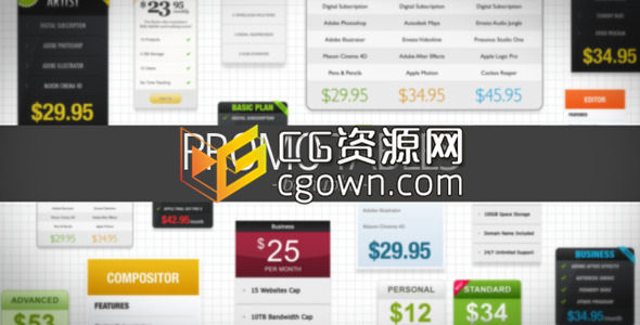 AE模板 企業(yè)品銷售促銷表宣傳視頻 推廣產(chǎn)品價(jià)格表單素材工程