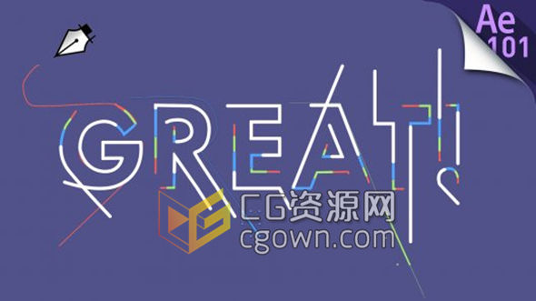 AE教程 图形运动系列教程 Motion Graphics 101 标志标题动画效果