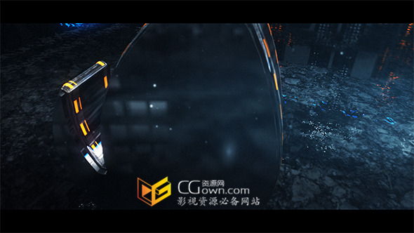 AE模板 Element 3D v2制作三維金屬震撼高科技標(biāo)志片頭 4K分辨率