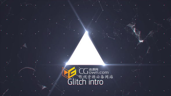 AE模板 Plexus2工程科技感畫(huà)面毛刺特效文字分割片頭 免費(fèi)下載