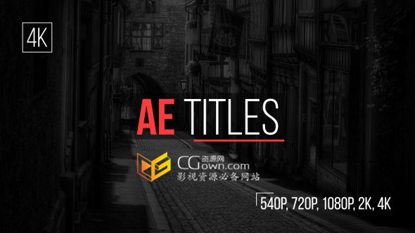 AE模板 企業(yè)動態(tài)文字標題排版設計字幕條MG動畫 免費下載