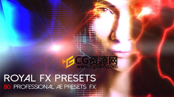 80種FFX預設(shè)包括電火花閃爍毛刺等多特效 AE模板 免費下載