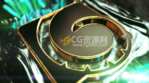 E3D三維金屬標(biāo)志片頭AE模板 金色水晶體3D質(zhì)感文字LOGO演繹動畫 免費下載