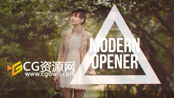 數(shù)字故障特效快速剪輯宣傳片AE模板 青春活力能量展示照片視頻 免費(fèi)下載