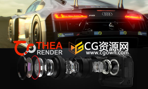 C4D插件-Thea Render v2.2 GPU物理实时渲染器插件